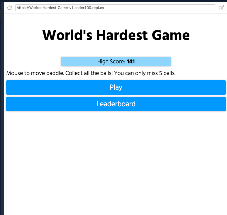 World's Hardest Game: Version 1 - Unblocked Games