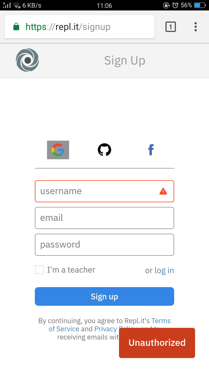 Repl it Not Letting Me Sign In On Mobile Replit