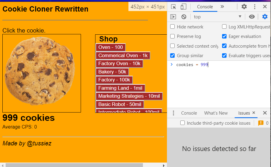 Cookie Clicker - Replit