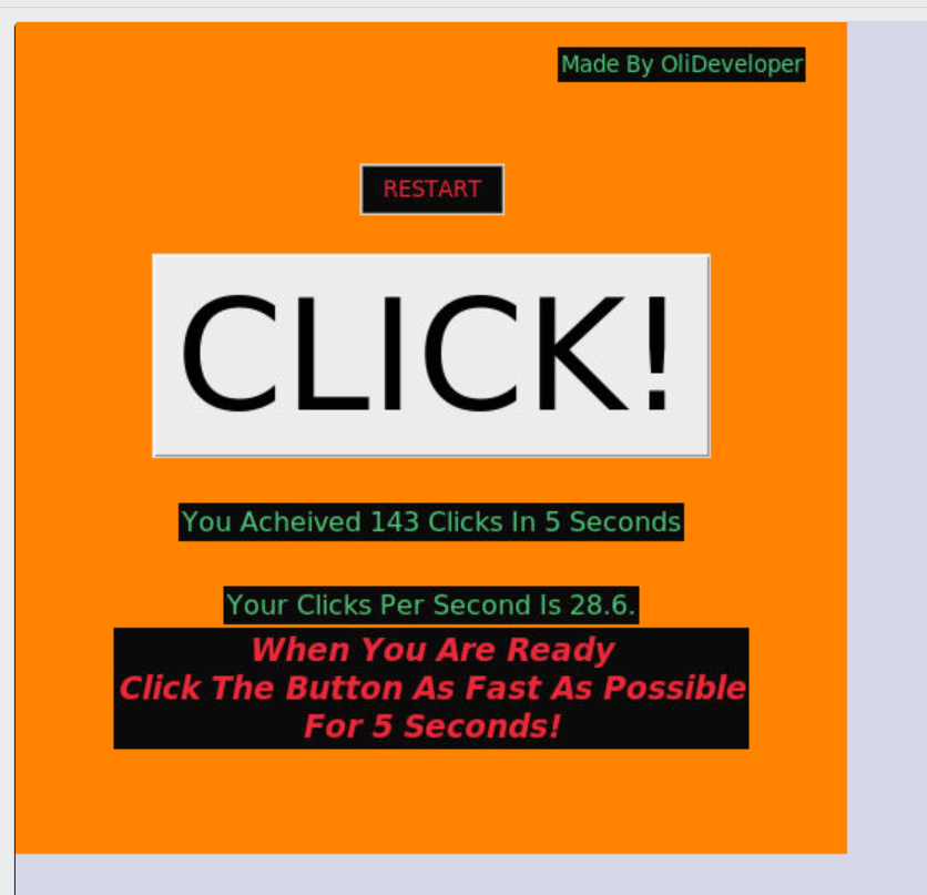 Click Speed test! - Replit
