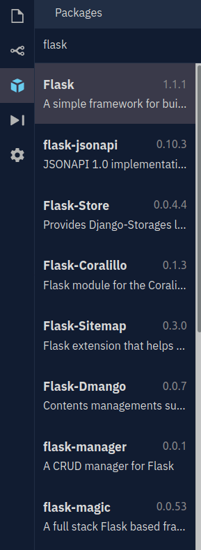 Search for flask