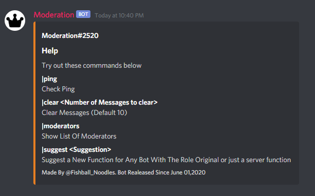 Discord bot to clear chat