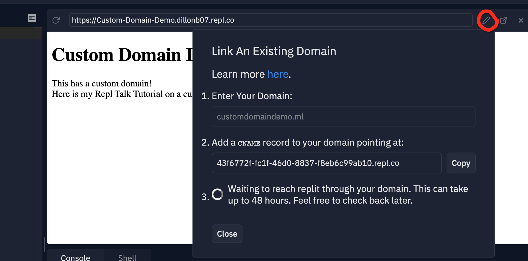 Link Domain