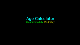 Age simulater