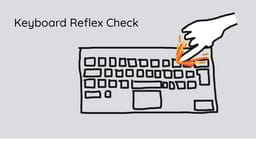 Keyboard reflex check