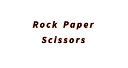 Rock Paper Scissors c++ 