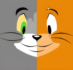 Drawn Tom and Jerry using Python