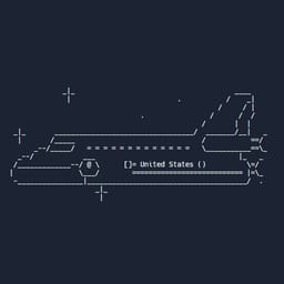 Space Shuttle Text Animation