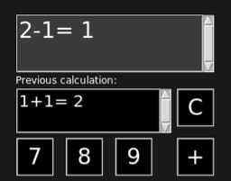 Arithmetic calculator with user interface