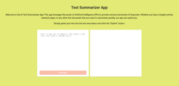 AI Text Summarizer App - Starter Template