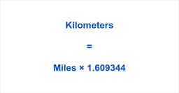 Miles to km converter