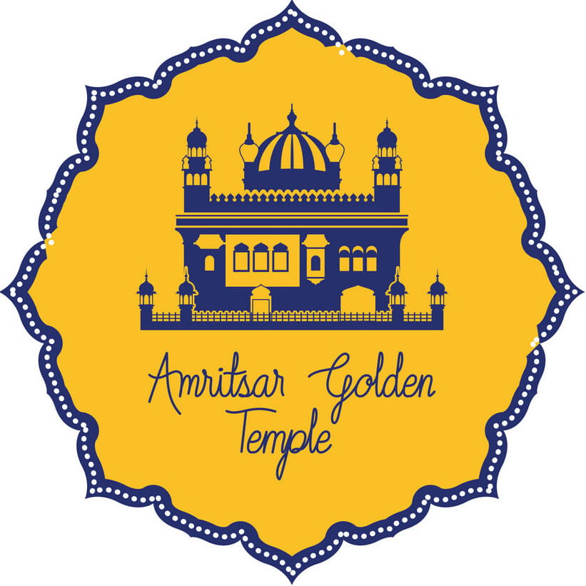 Golden Temple Pure CSS Art