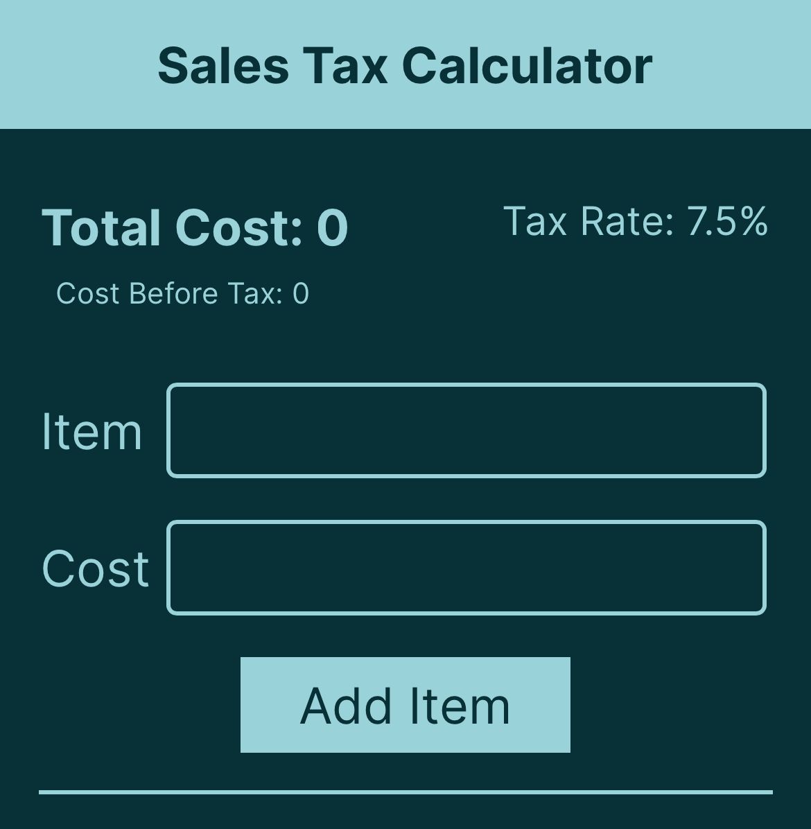 With Tax Calculator