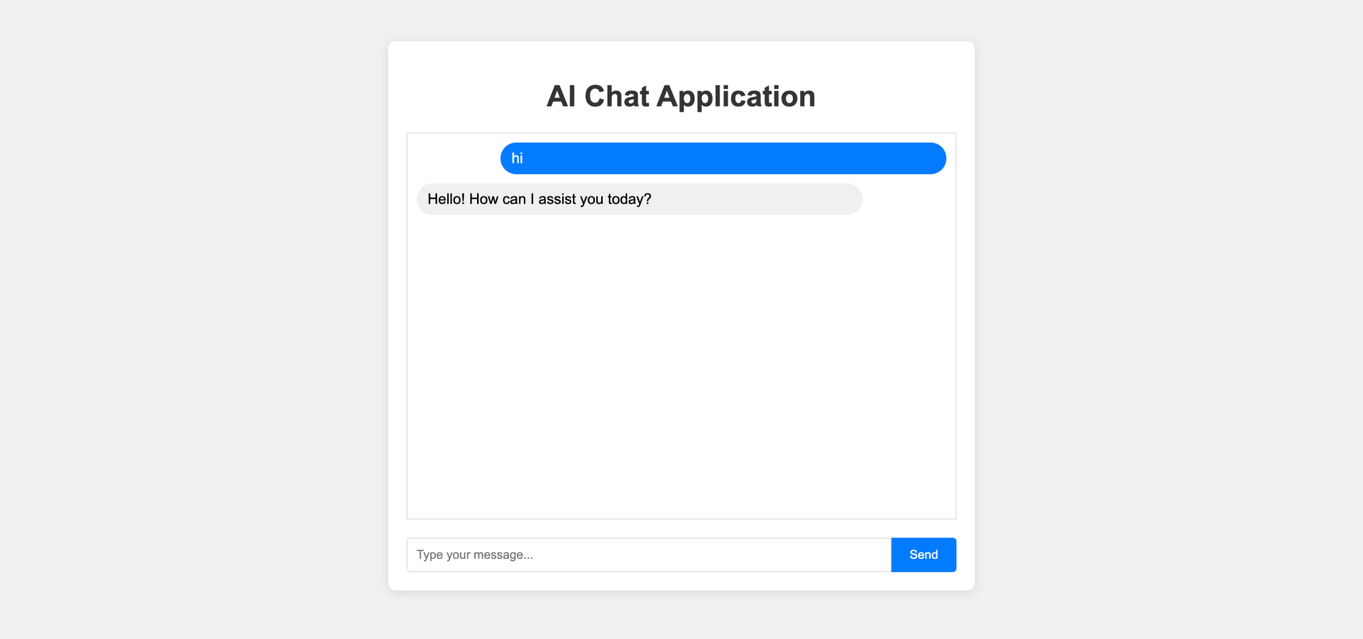 AI chat