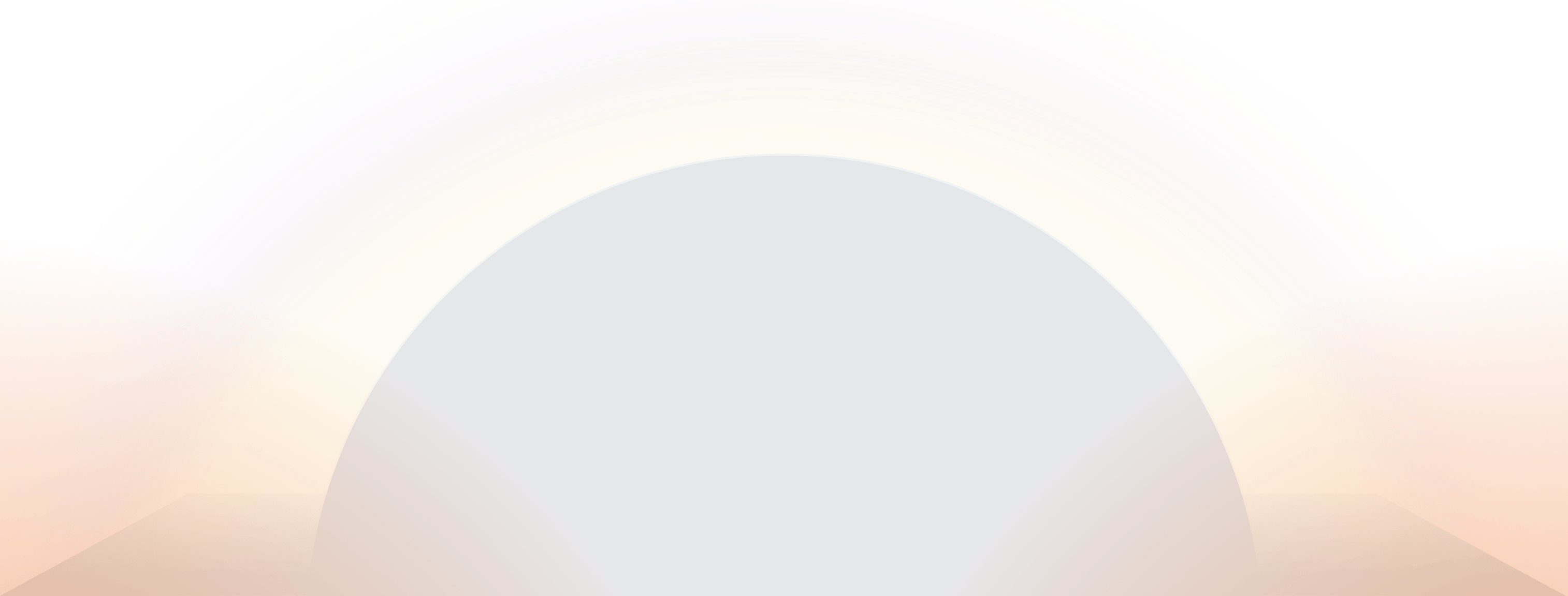 A glowing, planet-like orb peeking over a horizon.