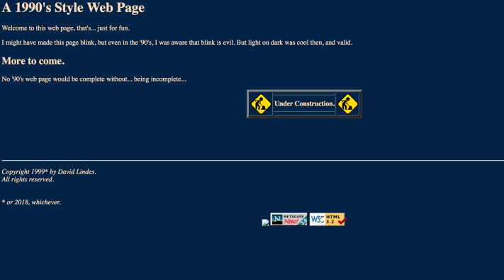 1990's website